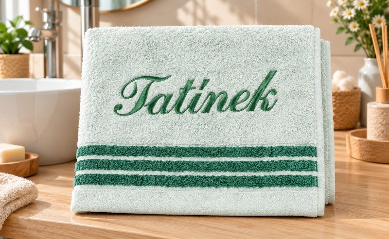 Froté ručník kolekce Léga s výšivkou Tatínek Zelená G/552