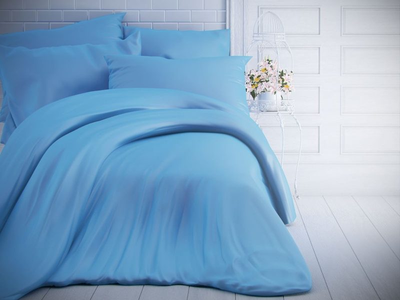 Bavlněné povlečení modré