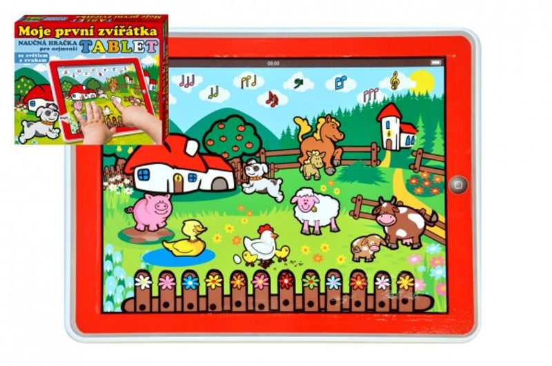 Tablet farma pro nejmenší Moje první zvířátka se světlem a zvukem v krabičce MPZ