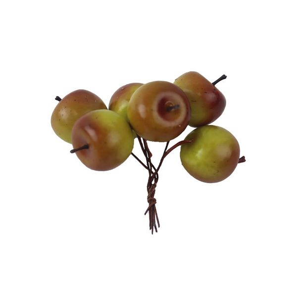 Dekorace jablíčko, 6 ks X7532