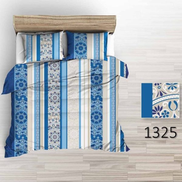 Povlečení hladká bavlna LUX - Fatima - modré  140x200+70x90 cm