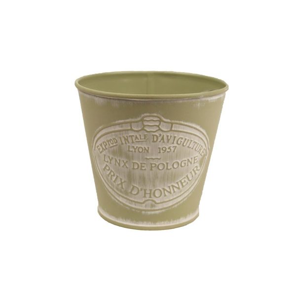 Květináč plechový K3307/1 - dia 11 × 10 cm