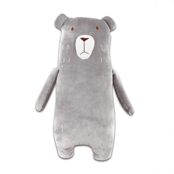 Polštářek mikrospandex Medvěd šedý 53 cm