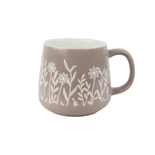 Porcelánový hrnek polní kvítí X8699 - 450 ml; 385 g; D81xH89xBD75mm