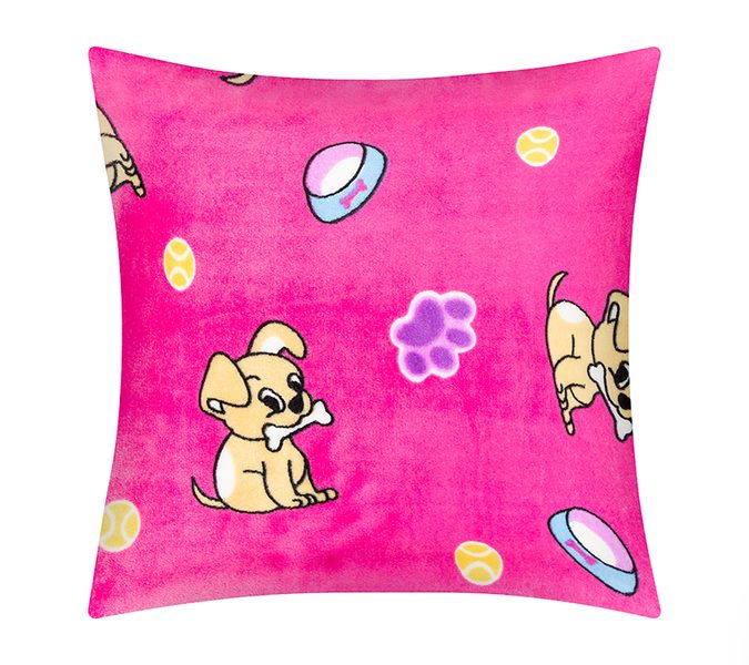 Polštářek ELLÍK - dětský motiv Růžová,Béžová 7023/183 35x40 cm