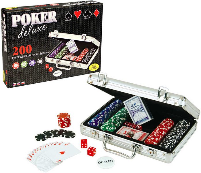 Poker set Deluxe (200 žetonů)