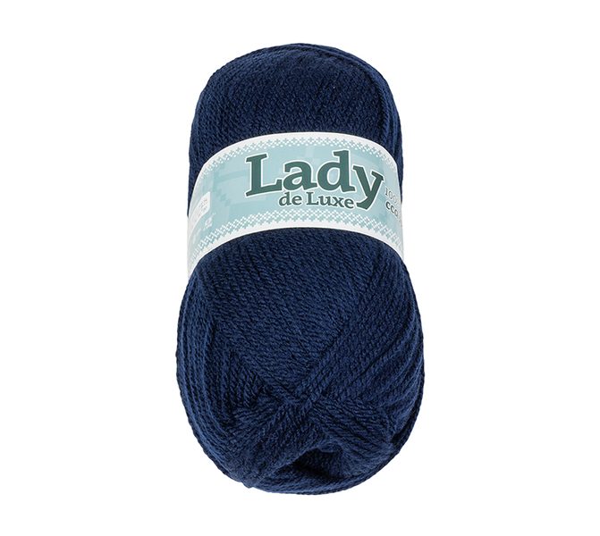 Příze LADY de Luxe Modrá 919
