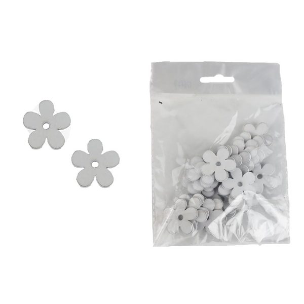 Dekorace květina, 25 ks D6629 - dia 3 x 0,3 cm