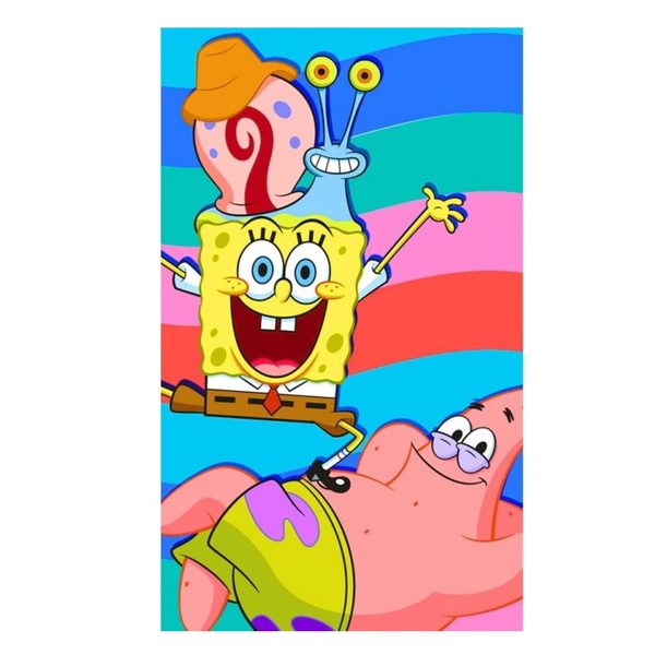 Dětský ručník Sponge Bob s Patrickem a Garym 30x50 cm