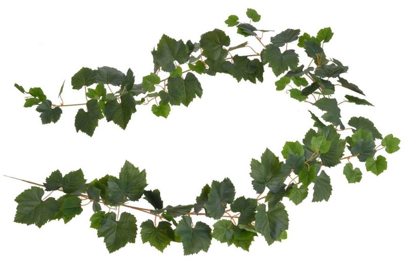 Umělá girlanda - vinná réva 194 cm - zelená