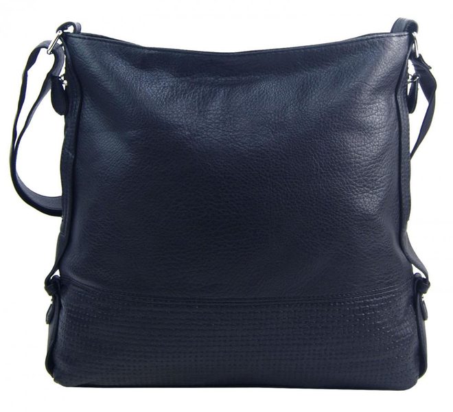 TESSRA Velká tmavě modrá crossbody dámská kabelka