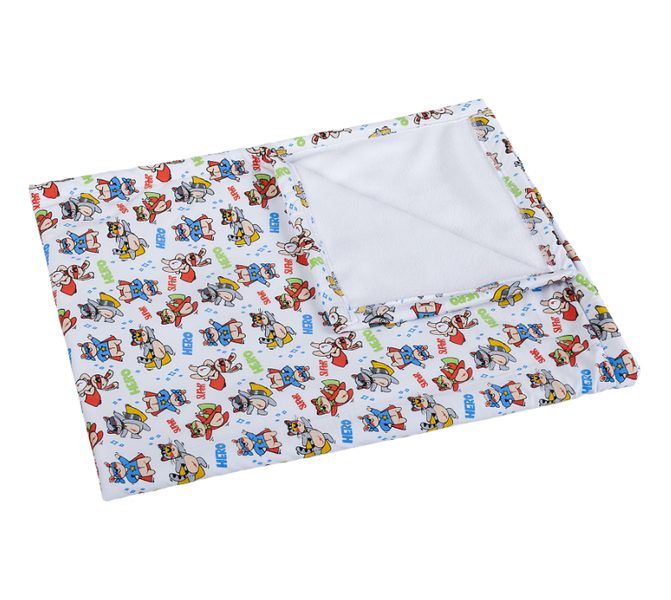 Přikrývka Bára Bílá,Červená,Modrá 5284/424 75x100 cm