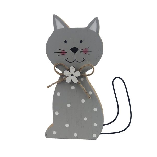 DEKORACE kočka D6774 - 14.5 cm