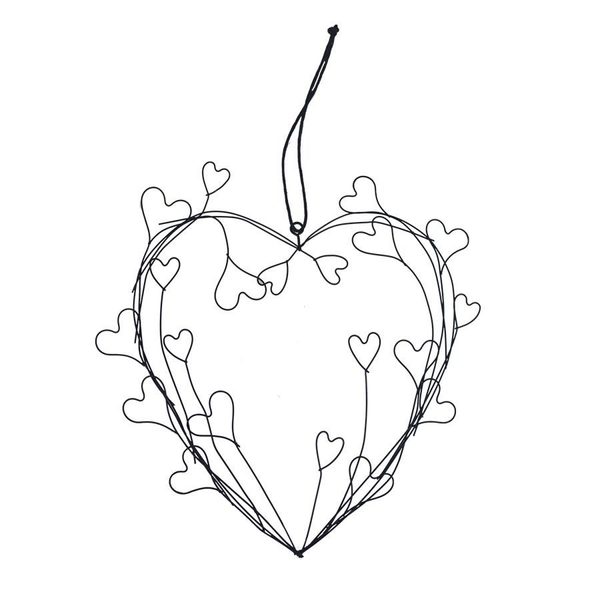 Srdce k zavěšení K3224 - 22 × 22 x 0,2 cm