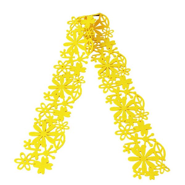 Flísová dekorace žlutá