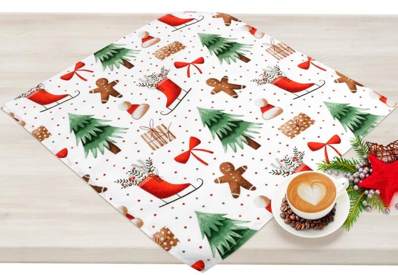 Ubrus VÁNOCE - 50x50 cm Perníček