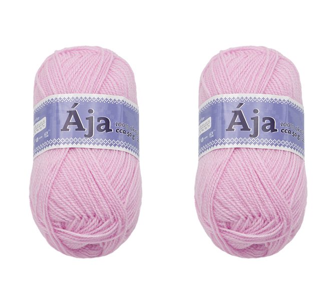 SET 2ks - Příze ÁJA Růžová 993 50g / 217 m