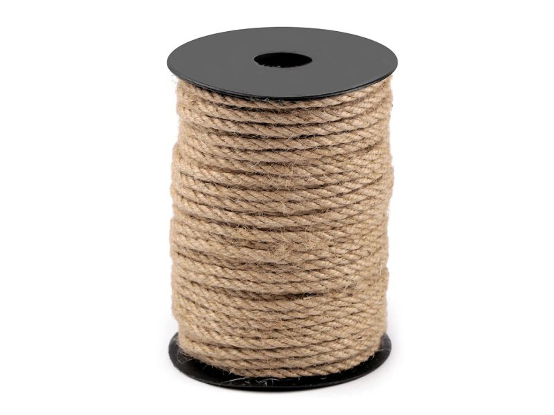 Jutová šňůra kroucená Ø4 mm metráž