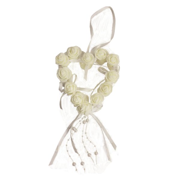 Dekorace srdce X0585 - 13 x 15 x 4,5 cm