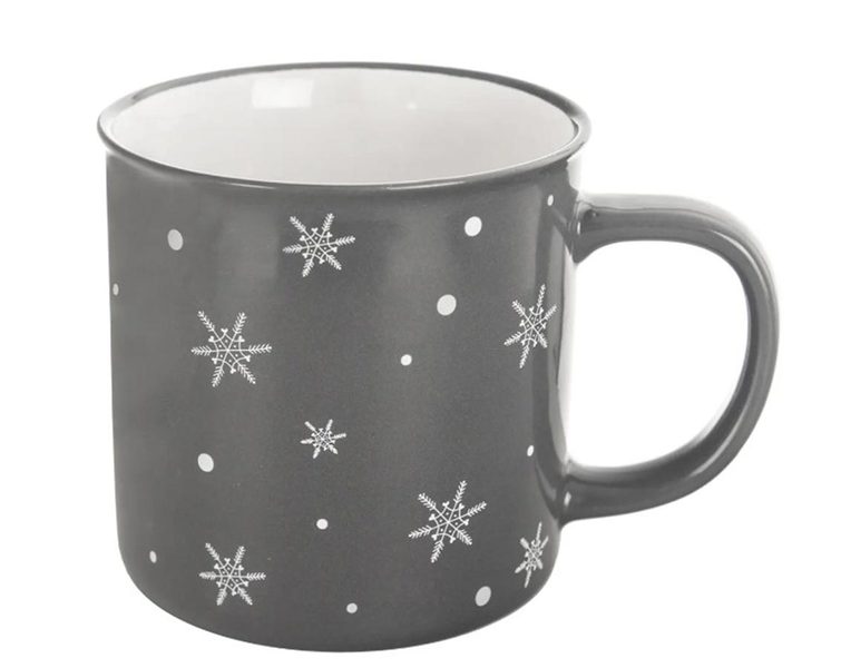 Hrnek keramický VLOČKA O0350 - dia 9,8 x 9,8 cm