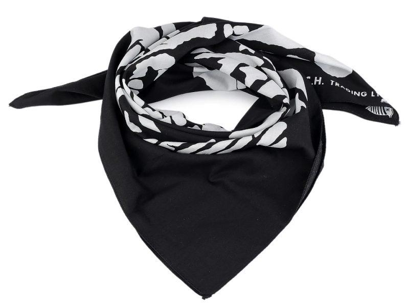 Bavlněný šátek lebka 70x70 cm