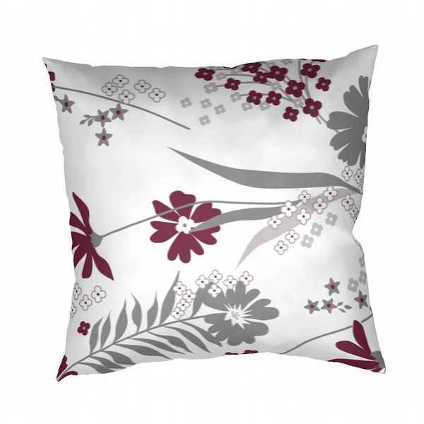 Povlak na polštář krep Agáta vínová na bílém 40x40 cm