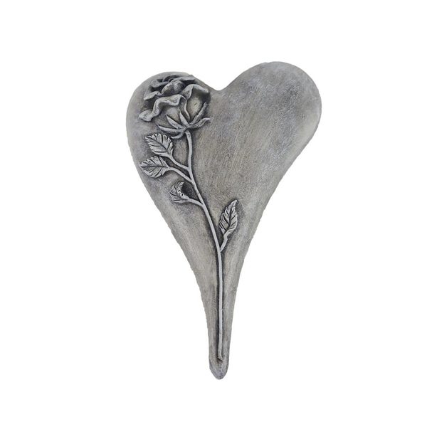 Dekorace srdce X6472/1 - 11 × 16 x 4 cm