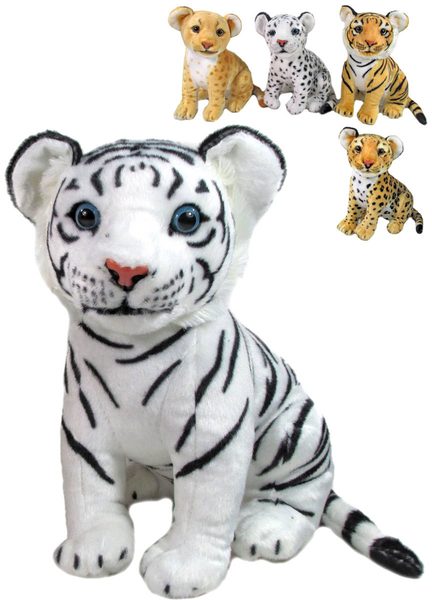 PLYŠ Zvířátko Safari 31cm 2 druhy 3 barvy *PLYŠOVÉ HRAČKY*