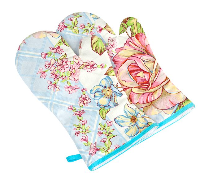 Grilovací rukavice 2ks Modrá,Růžová 174/612 20x36 cm