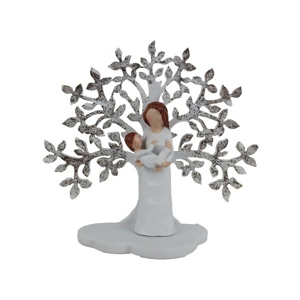 Strom života - matka v objetí s dítětem X8187 - 12.5x4.5x11cm