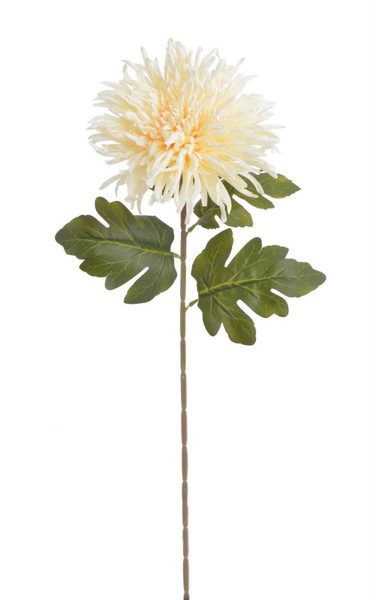 Umělá chryzantéma 72 cm - sv. meruňková