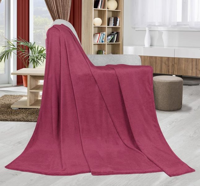 Deka jahodová Kemping PLUS 150x200 cm