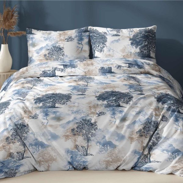 Povlečení bavlněný satén Tree 140x200+70x90 cm
