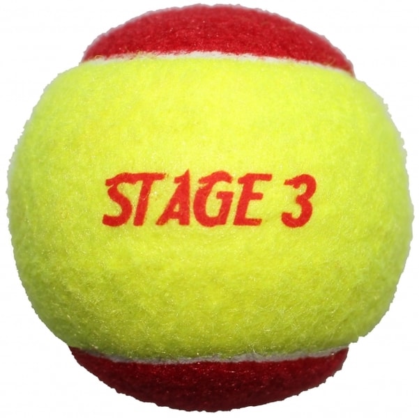 Stage 3 Red dětské tenisové míče  zvětšené  měkké