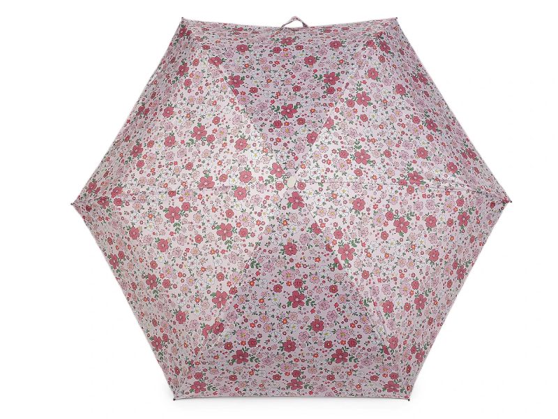 Dámský mini skládací deštník květy