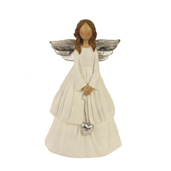 Dekorační anděl X3484 - 14 x 11.5 x 23.5 cm