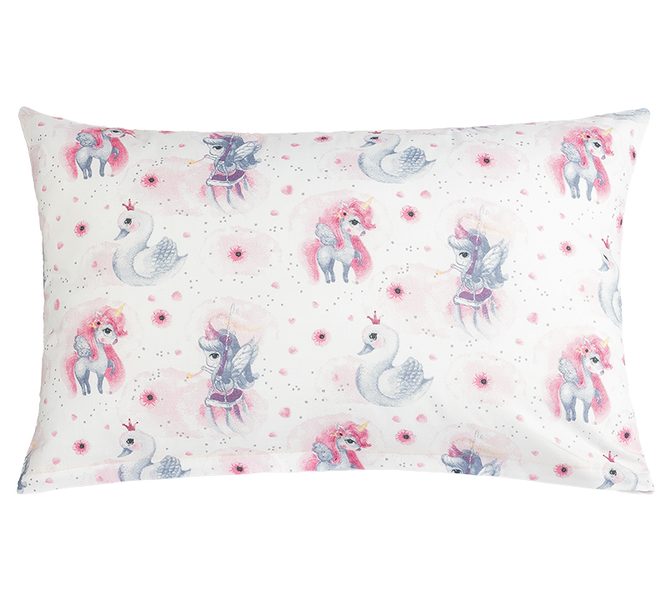 Povláček bavlna Růžová,Šedá 45/032 40x60 cm