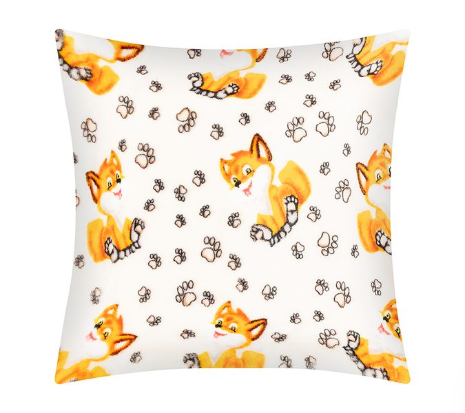 Polštářek ELLÍK - dětský motiv Oranžová,Bílá 7023/166 35x40 cm