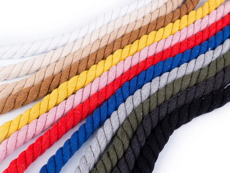 Bavlněná šňůra kroucená Ø12 mm návin 10 metrů