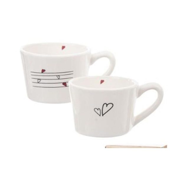 Sada hrníčků srdíčka 2ks 230 ml O0251