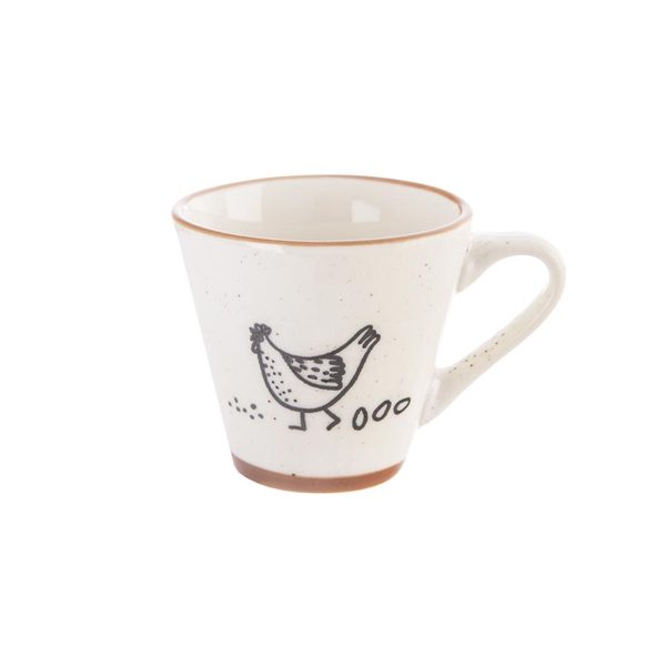Hrnek porcelánový STATEK slepice espresso O0542 70 ml