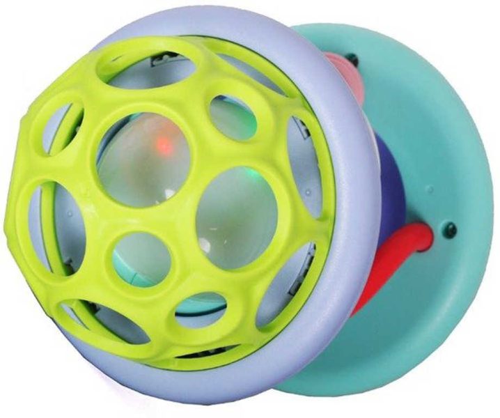 Baby koule hudební gumová kousátko a chrastítko pro miminko