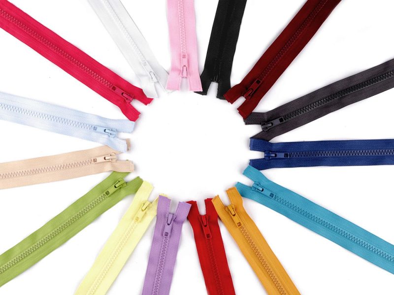 Kostěný zip šíře 5 mm délka 45 cm (bundový)