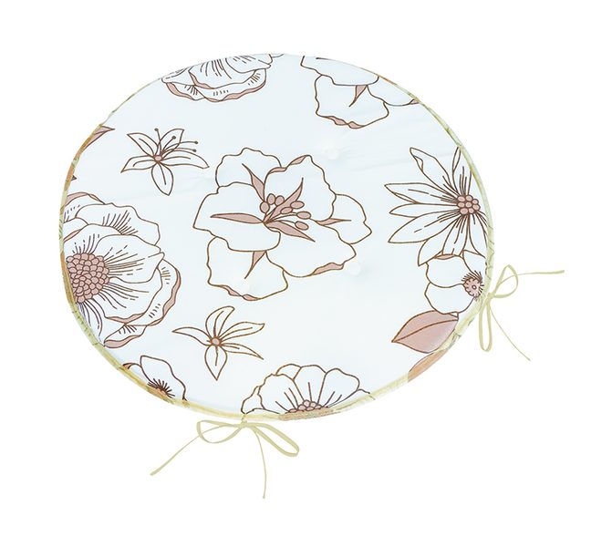 Sedák Adéla kulatý hladký Lososová,Bílá 79/328