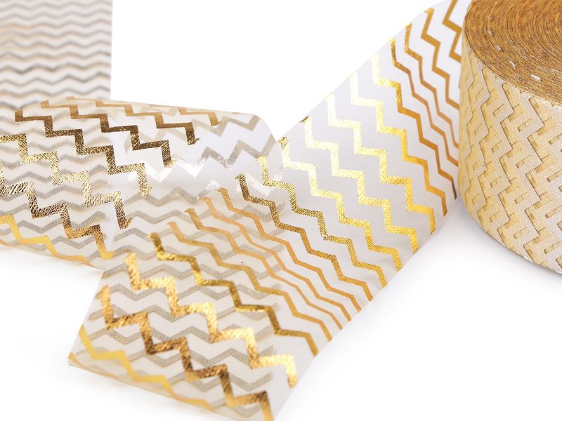 Vánoční stuha / organza šíře 60 mm METRÁŽ