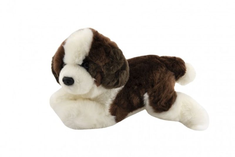 Pejsek ležící plyš 28cm