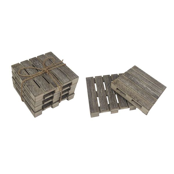 Dekorační palety, 4 ks D5374 - 10 × 10 × 1.5 cm