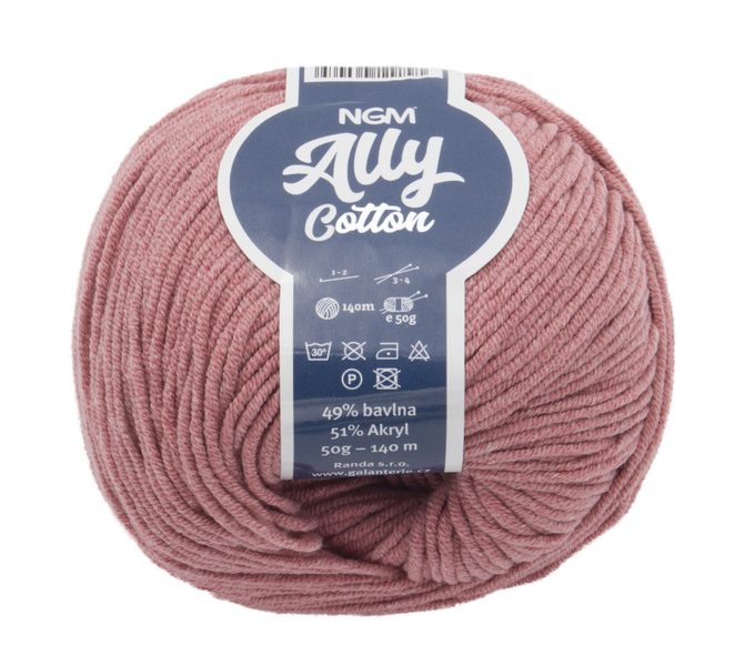 Příze ALLY cotton Modrá /024