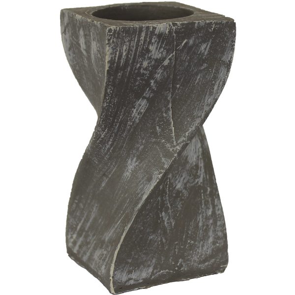 Dřevěný svícen velký D0140/V - 5 x 5 x 10 cm