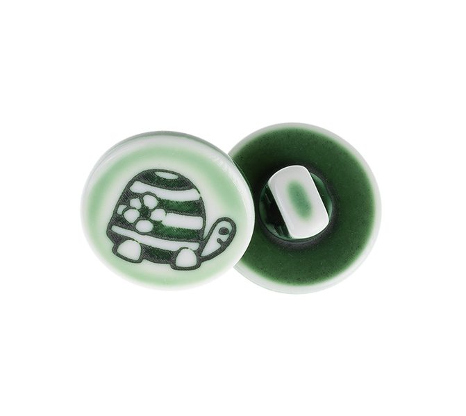 Knoflík - sada 6 ks Zelená 349892V